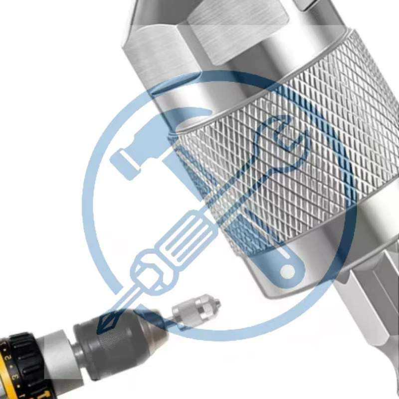 Adaptateur de mandrin de perceuse pneumatique à changement rapide, mandrin hexagonal à 3 mâchoires, 