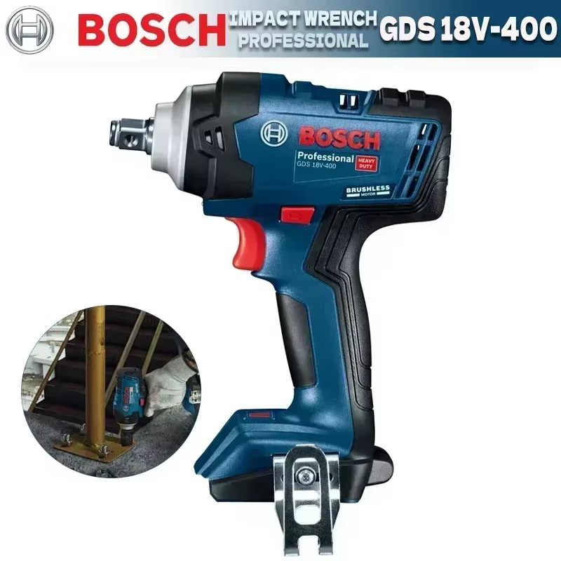 BOSCH GDS 18V-400 clé à chocs sans fil outil nu 18V professionnel sans brosse clé électrique à coupl