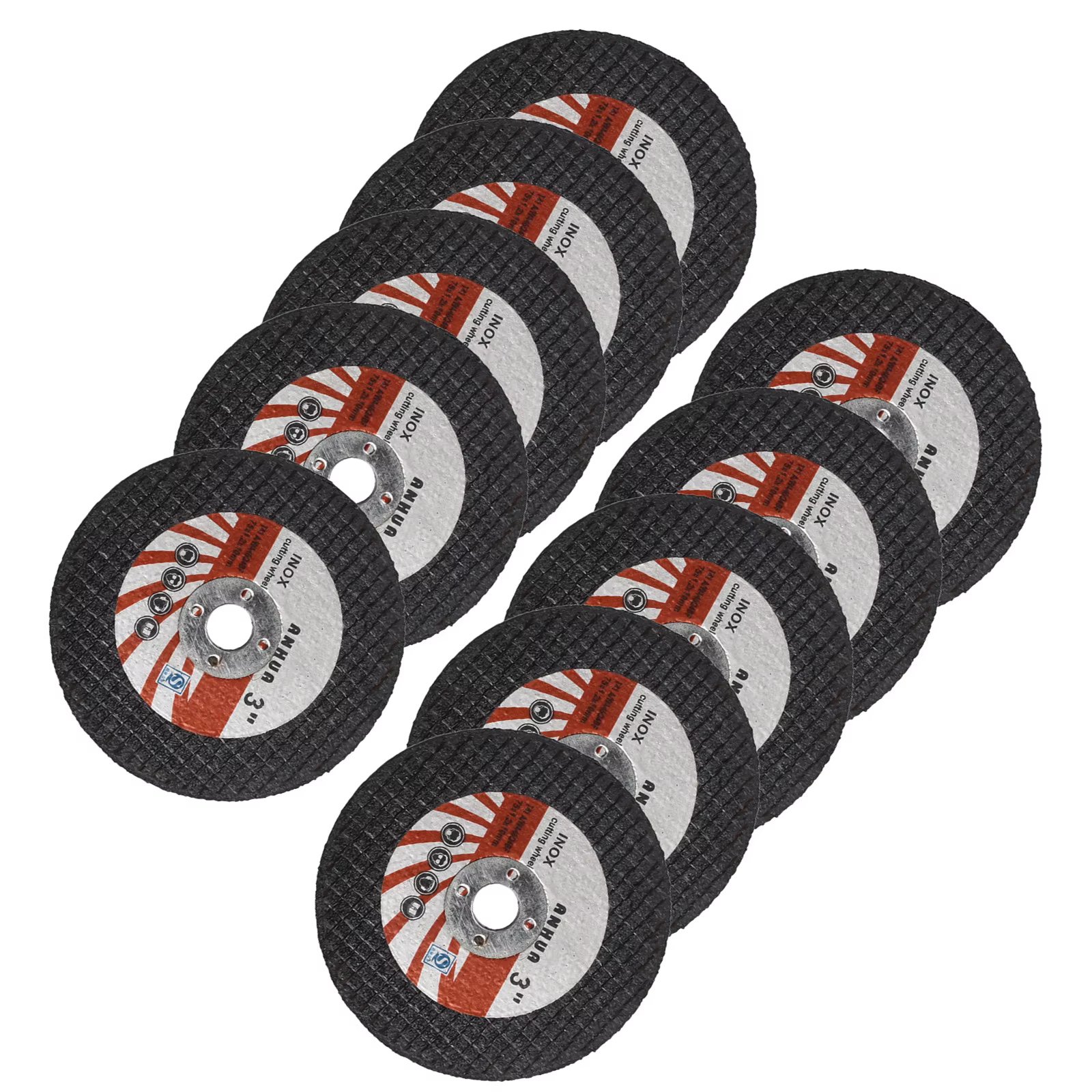 10 pièces meule circulaire 3 pouces 10*75mm de diamètre disque de meulage disque rond de coupe pour 