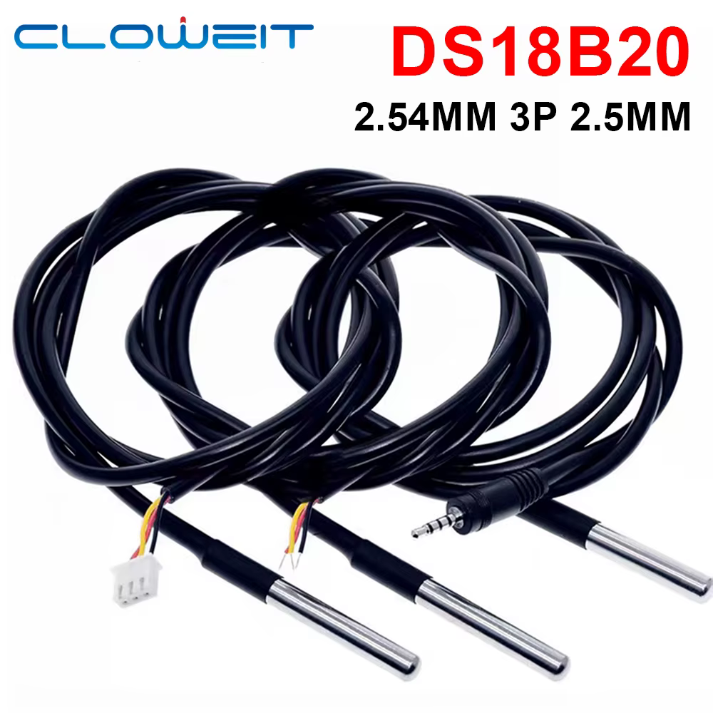 DS18b20 acier inoxydable étanche 1/2/3m filetage sonde de température capteur de température 18B20 c