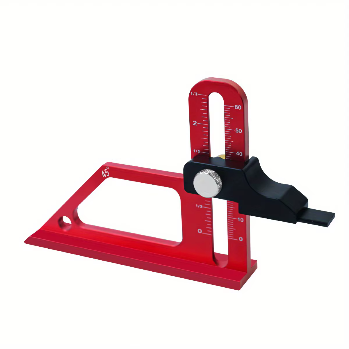 Jauge de profondeur de scie à Table réglable 0-60mm, avec échelle métrique et en pouces, réglage en 