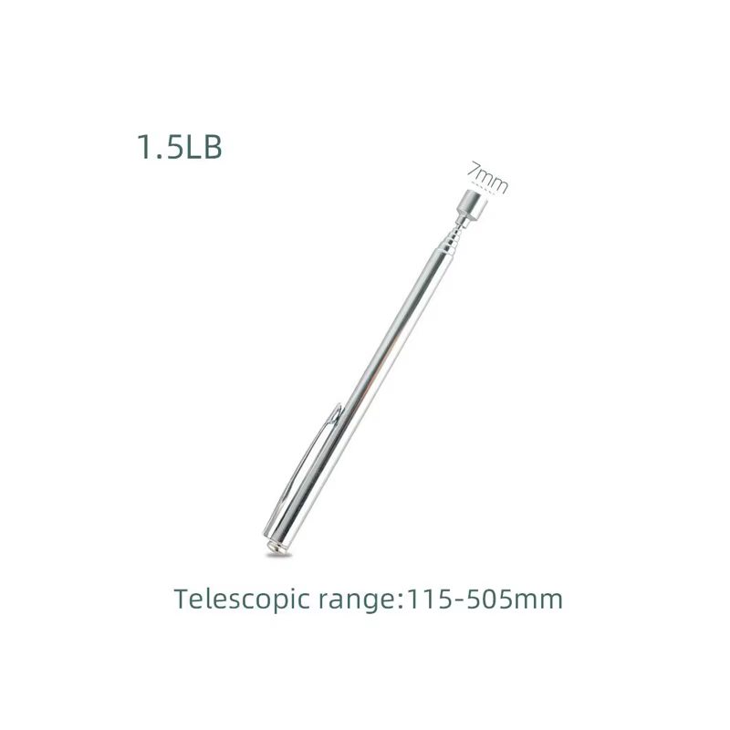 Outil de ramassage magnétique flexible, outil de ramassage magnétique télescopique avec clip de poch