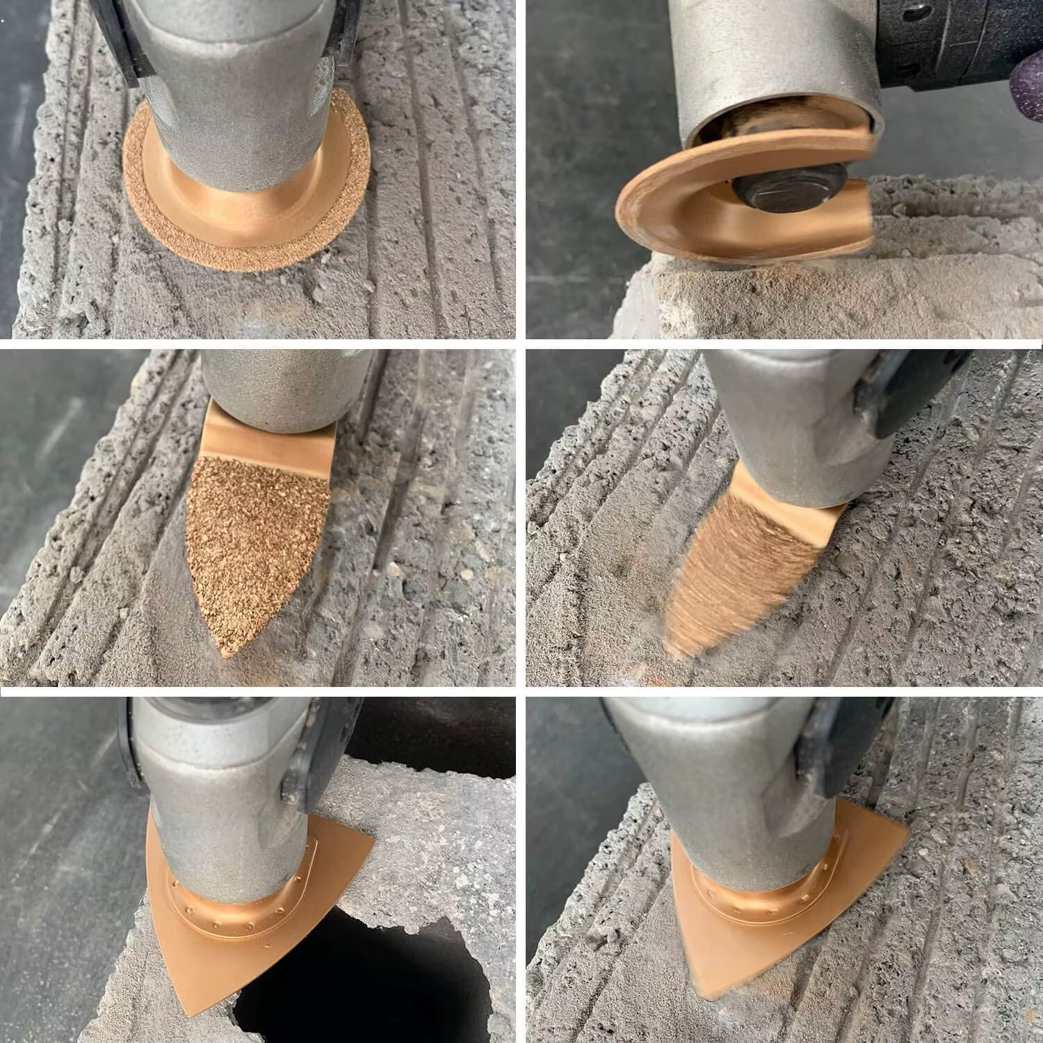 Outil Osccorporelle en Diamant et Carbure pour Changement Rapide, Multi-Outils, pour Carrelage, Béto