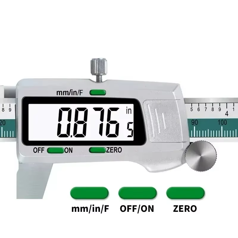 Calibre numérique en acier inoxydable ET50 6 pouces 150 mm Fraction/MM/Pouce Mesure Calibre à vernie