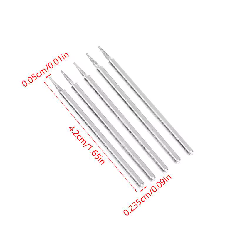Outil de sculpture de précision pour meuleuse avec bavure ronde en diamant de 0,5 à 8 mm - Foret de 