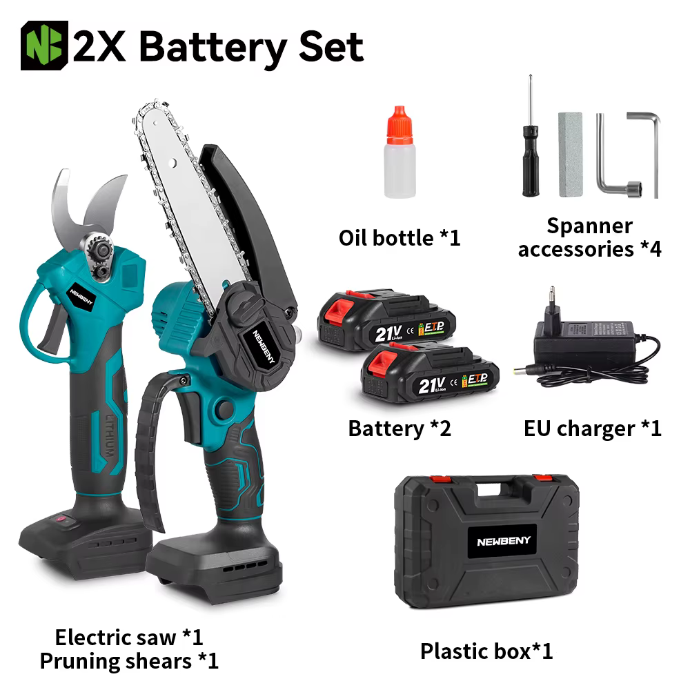 NEWBENY Cisailles de taille électriques sans balais 30 mm, scie électrique 6 pouces, outil électriqu