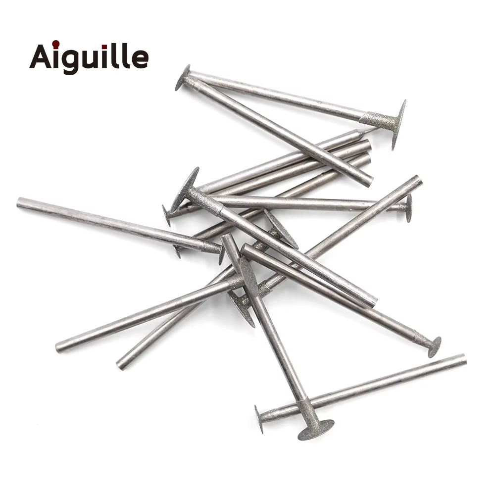 Tige de type K 2,35 mm 120 # Fraises de meulage diamantées 0.5-10mm, mèches de meulage des dents,