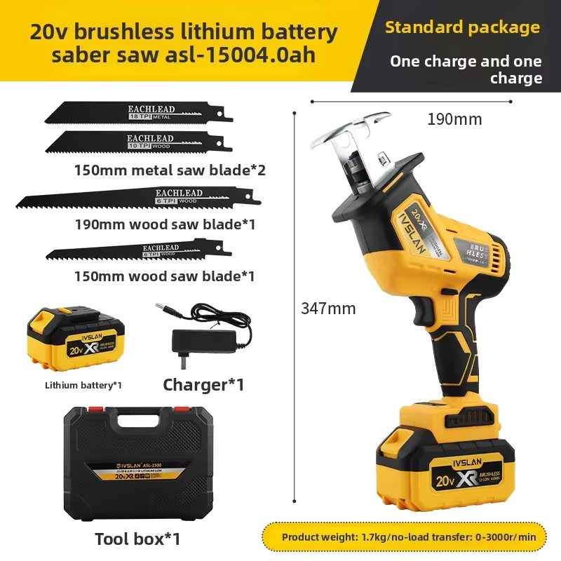 Scie sauteuse électrique sans fil 110V/220V, petite scie sauteuse portative multifonction à batterie