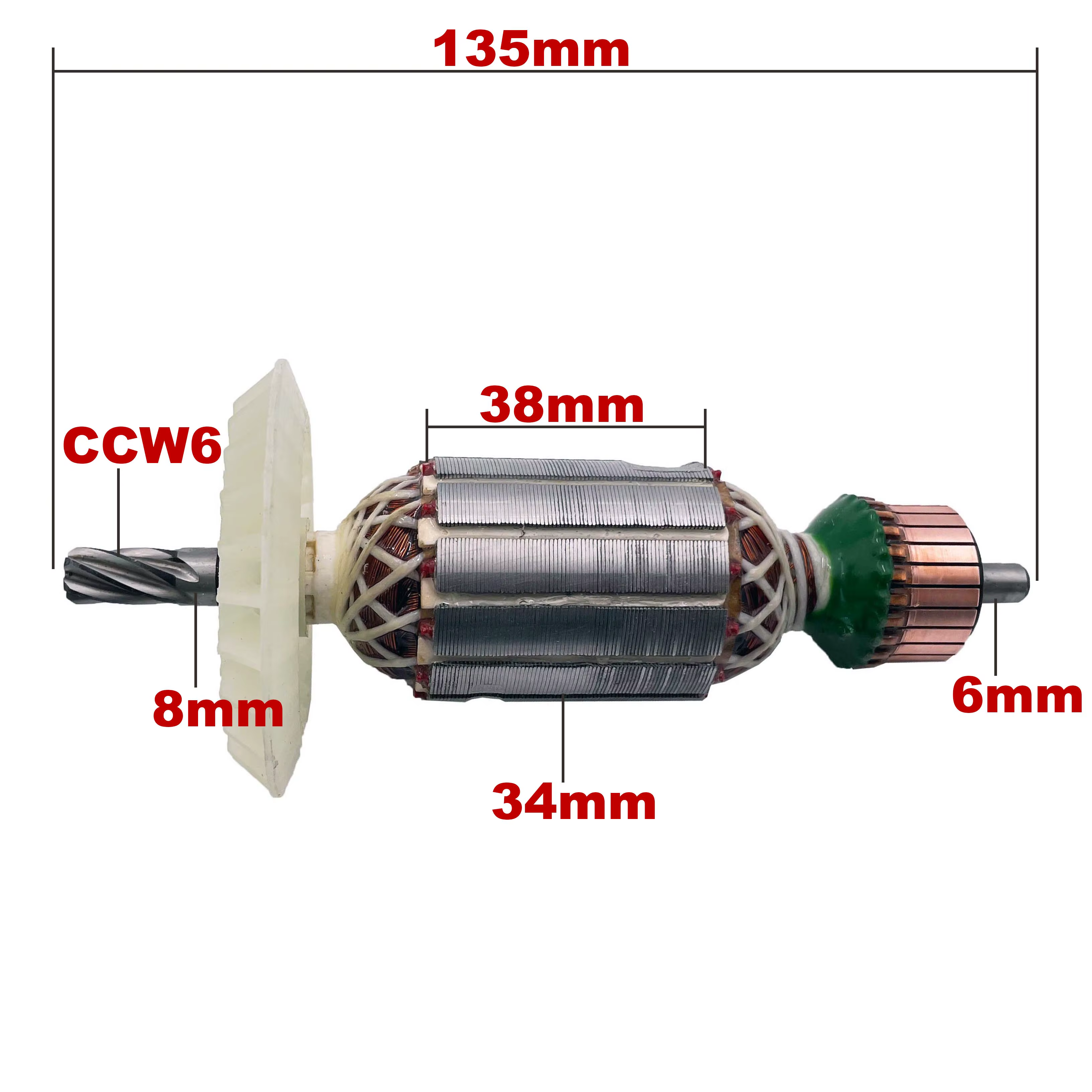 AC 220V 240V TE2-2 Induit Rotor pour HILTI Marteau Perforateur Pièces de rechange Perceuse à percuss