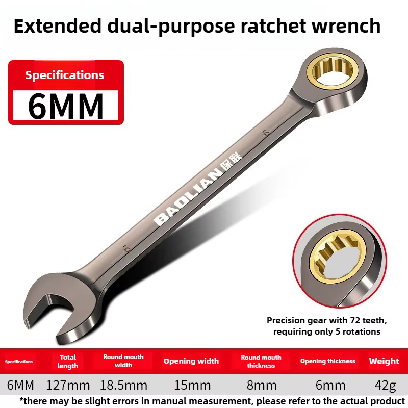 Torx universel réglable, 8-22mm, cliquet Spblown pour vélo, moto, outils de réparation de voiture, o