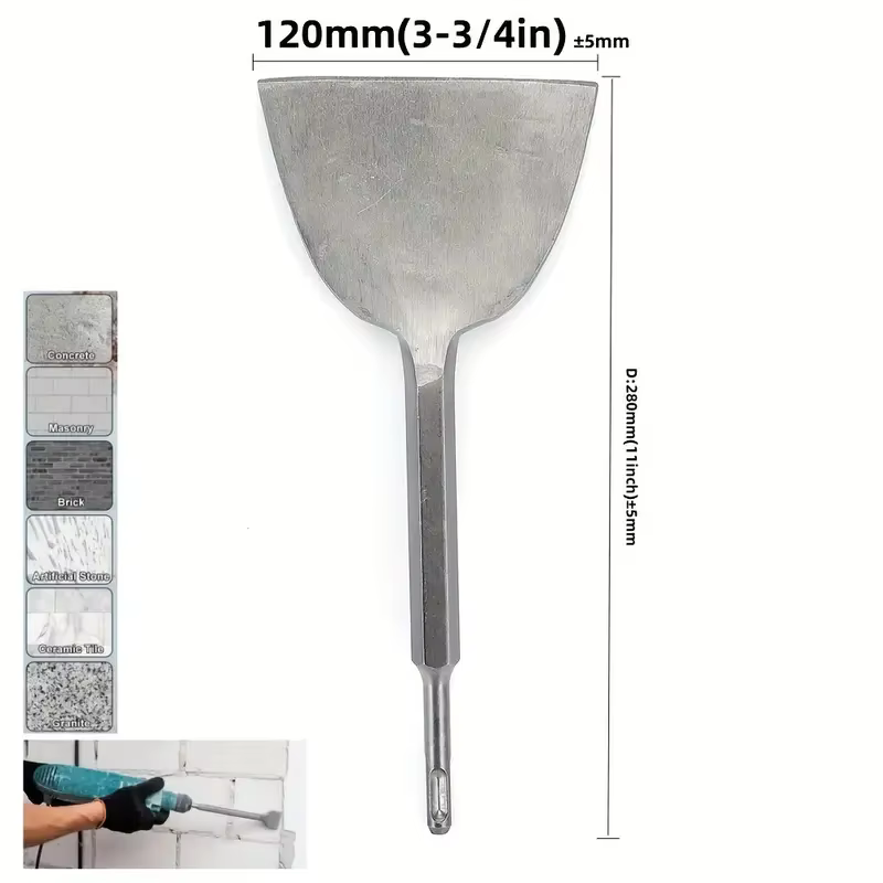 Foret pour marteau perforateur électrique à tige ronde SDS Plus, rainure plate, burin pour maçonneri