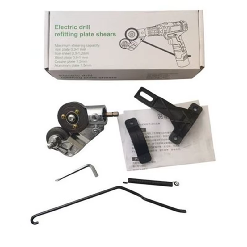 Perceuse électrique, coupe-plaque, adaptateur de feuille de métal, outils de fixation, outil de poin