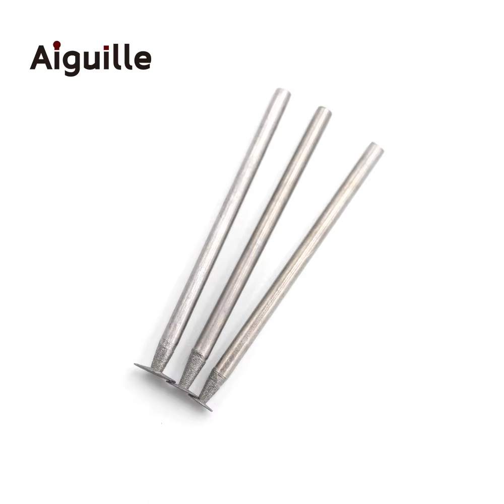 Tige de type K 2,35 mm 120 # Fraises de meulage diamantées 0.5-10mm, mèches de meulage des dents,