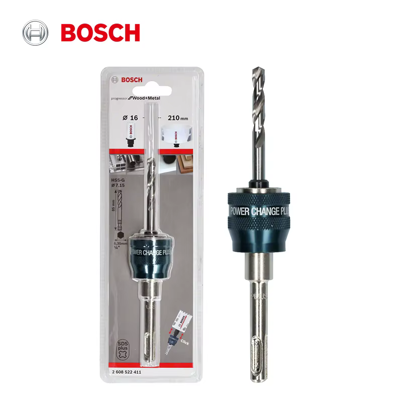 Bosch – adaptateurs de système de scie cloche professionnelle, entrée SDS Plus de 8.7mm avec foret H