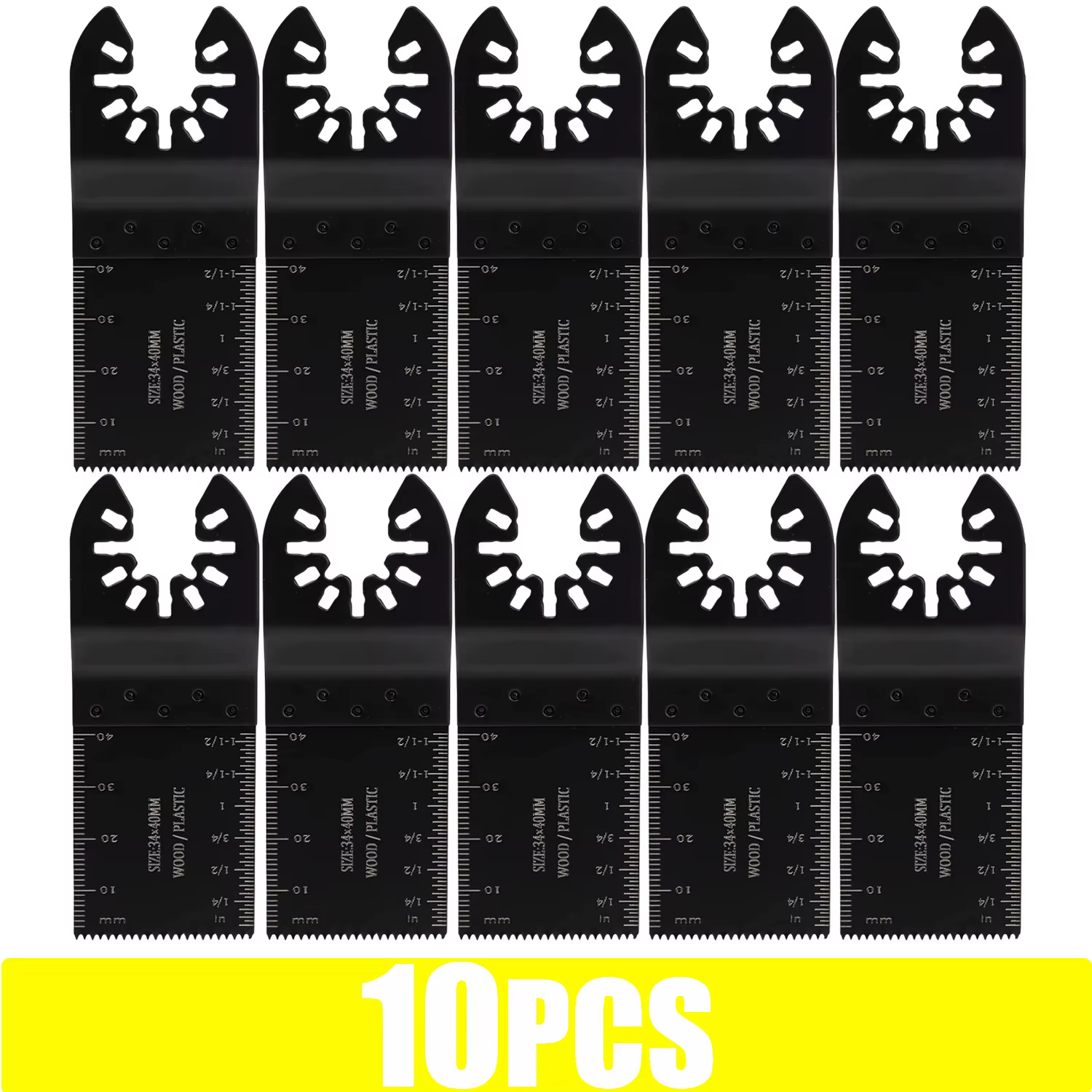 Lames de scie oscillante universelles, 100-10 pièces, lames de coupe multifonctions pour rénovation,