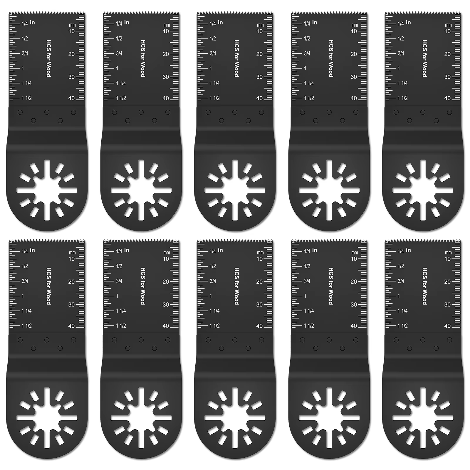 Lame de Scie Oscillante, Multifonction, Rénovateur, pour Bois, Plastique, Métal, 20 Pièces