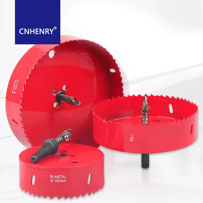 Kit de scie cloche bimétallique avec forets et scie cloche d'arbre pour le perçage du métal, panneau