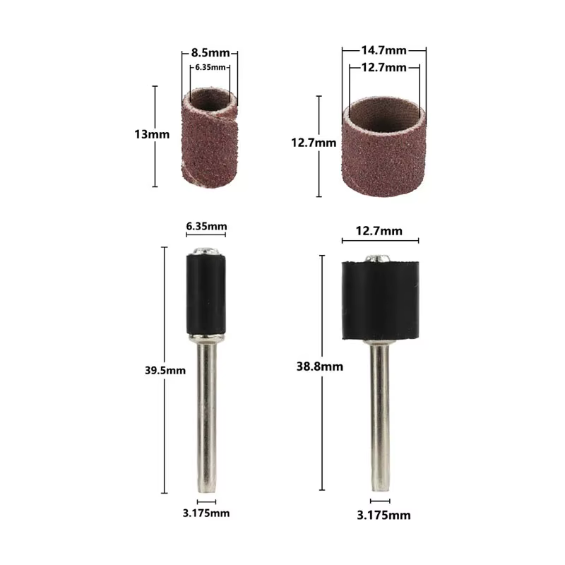 Kit de tambour de ponçage pour mini meuleuse d'angle électrique, mandrins de ponçage, grain pour man