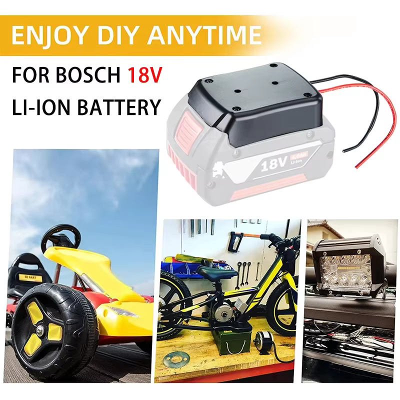 1/2/5 pièces adaptateur de batterie pour batterie Li-ion Bosch 18V, adaptateur de roues motrices con