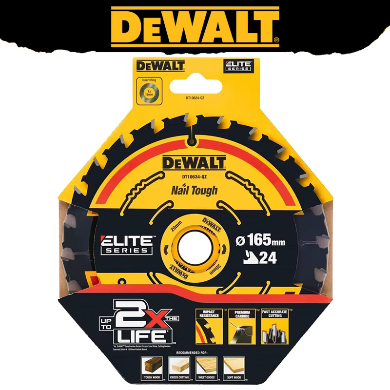 DEWALT EXTREME 2X Life Lame de scie circulaire pour la coupe du bois, outils robustes et durables, a