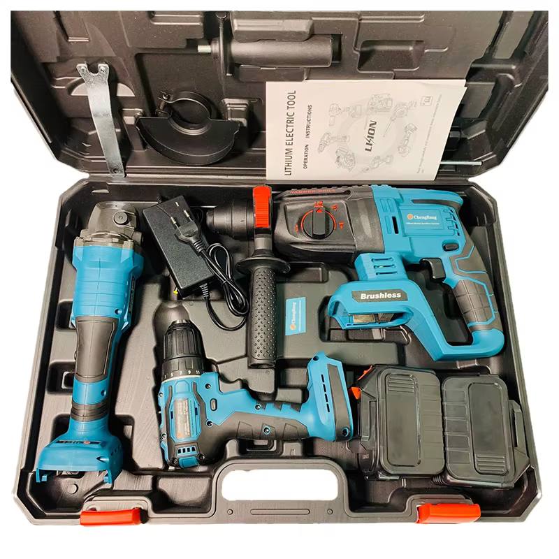 Offre Spéciale Usine : Ensemble d'outils électriques 3 pièces – Meuleuse d'angle, marteau électrique