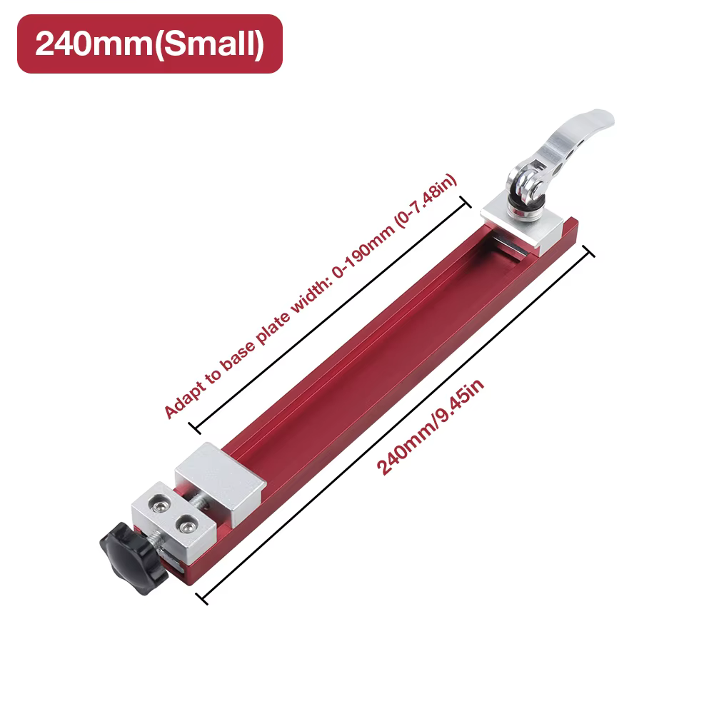 Guide de scie circulaire 240 mm/360 mm, guide de base de machine de découpe réglable, pour la découp