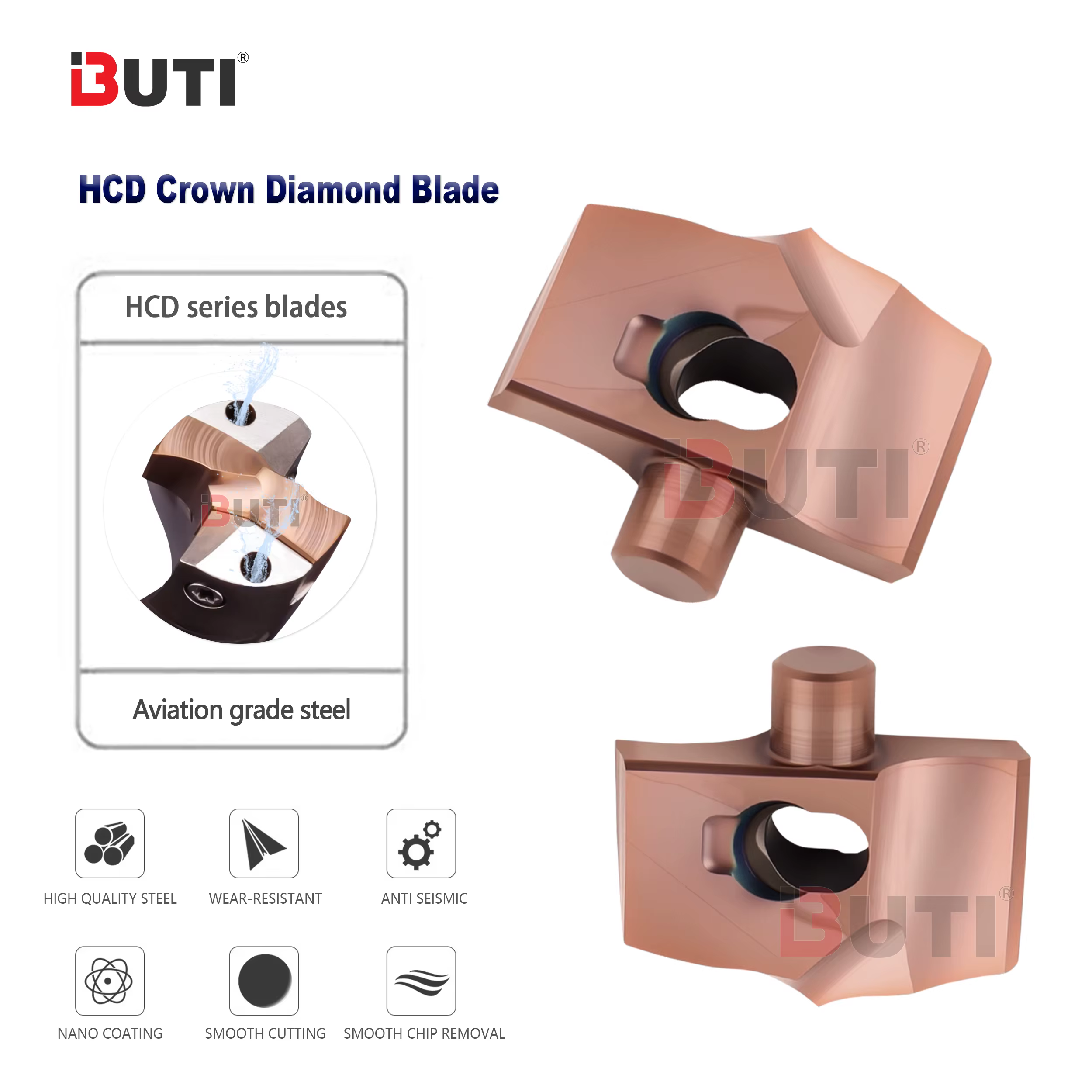 HCD16.4 foret à couronne HCD10.4 outil universel tête couronne perceuse particules trou profond perc