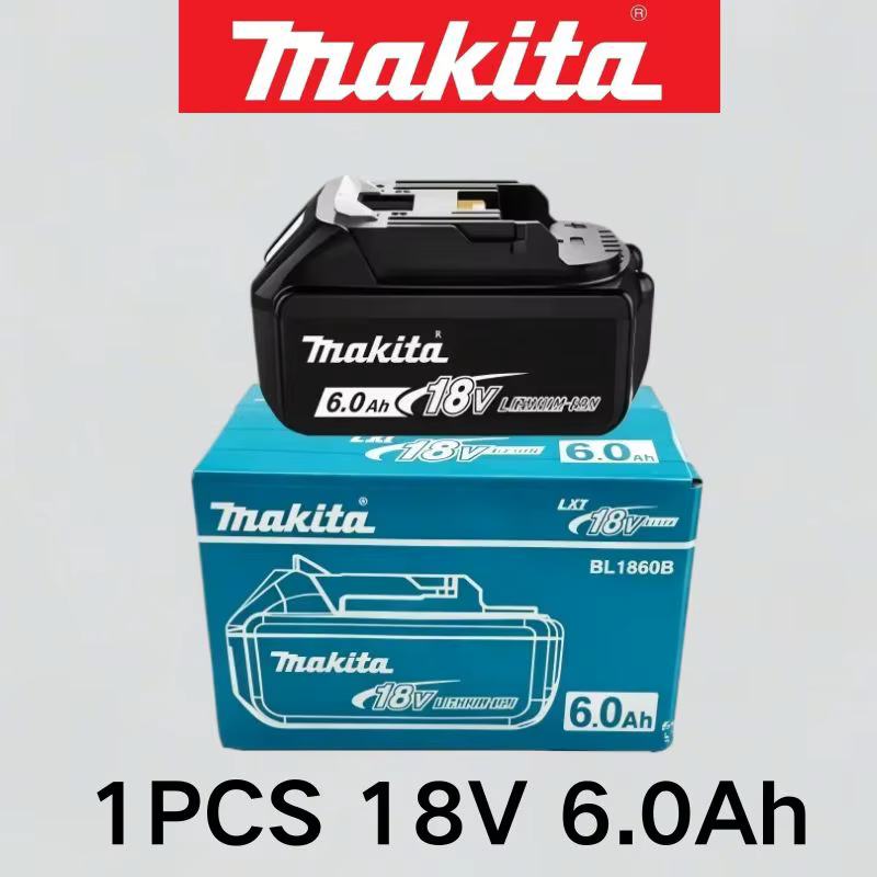 Batterie haute capacité authentique Makita 18V 6.0Ah pour perceuse à main sans balais 18V DDF487, co