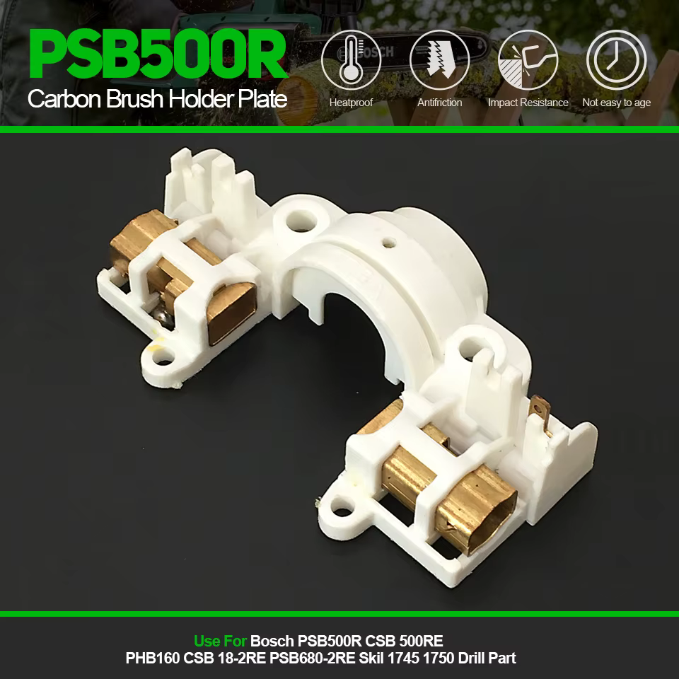 Plaque de support de brosse en carbone de remplacement, 1 pièce, pour Bosch PSB500R CSB 500RE PHB160