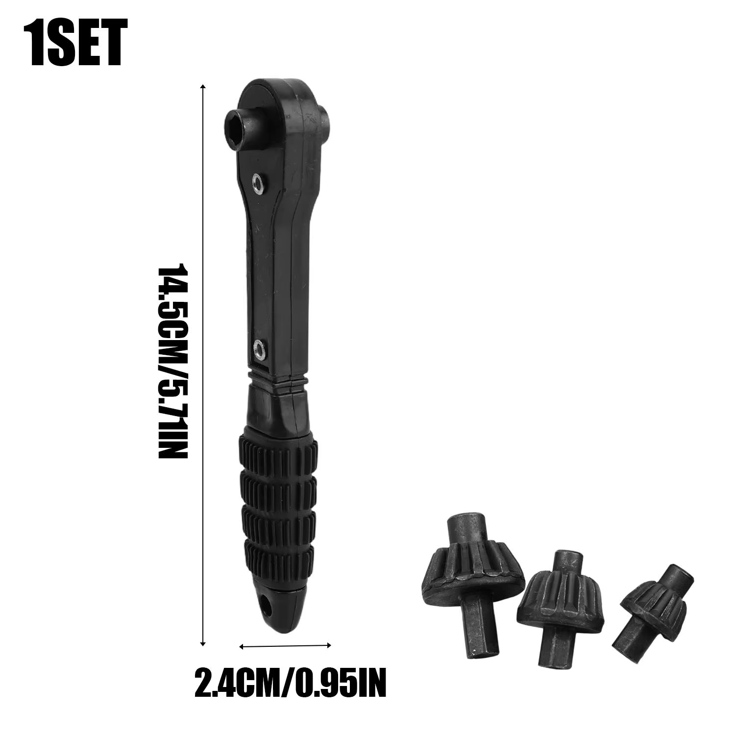 Clé à cliquet 3-en-1 à double embout pour perceuse, mini-clé à cliquet universelle pour outils élect