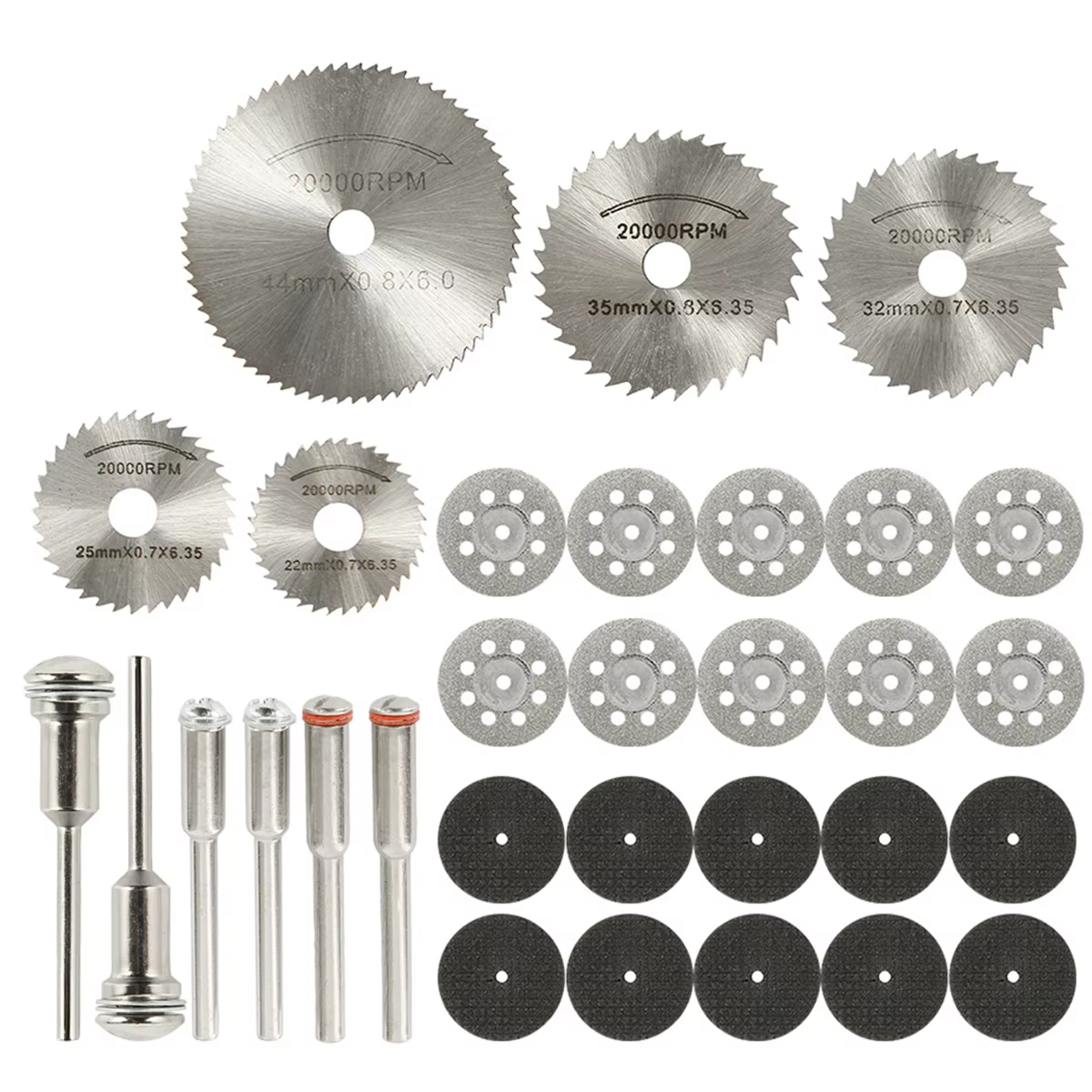 Lame haute vitesse ​ ​ Kit d'outils rotatifs mini-perceuse à scie circulaire en acier, coupeur inter