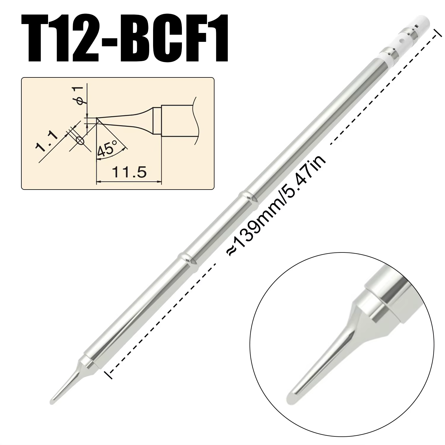 Embouts de fer à souder électrique série T12, modèle de remplacement T12-B2 BC2 C4 pour Hakko fx951,