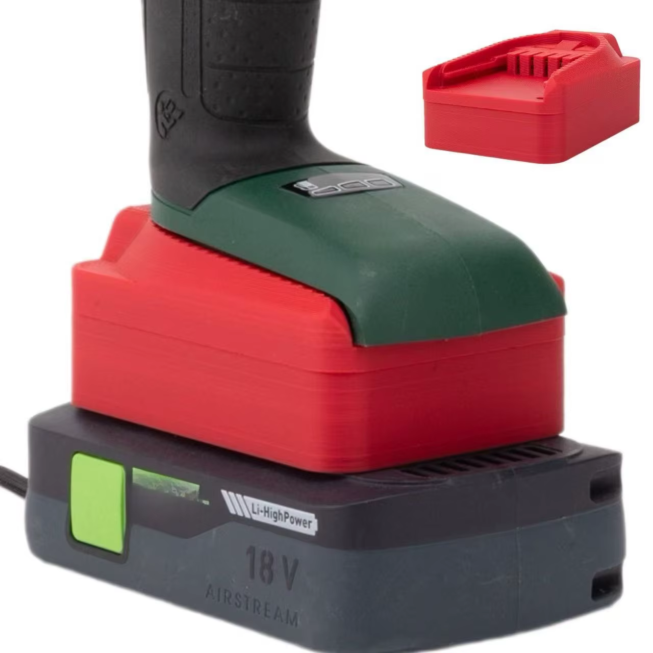 Adaptateur pour remplacer la batterie Li-ion Festool Série 18V par une batterie Bosch