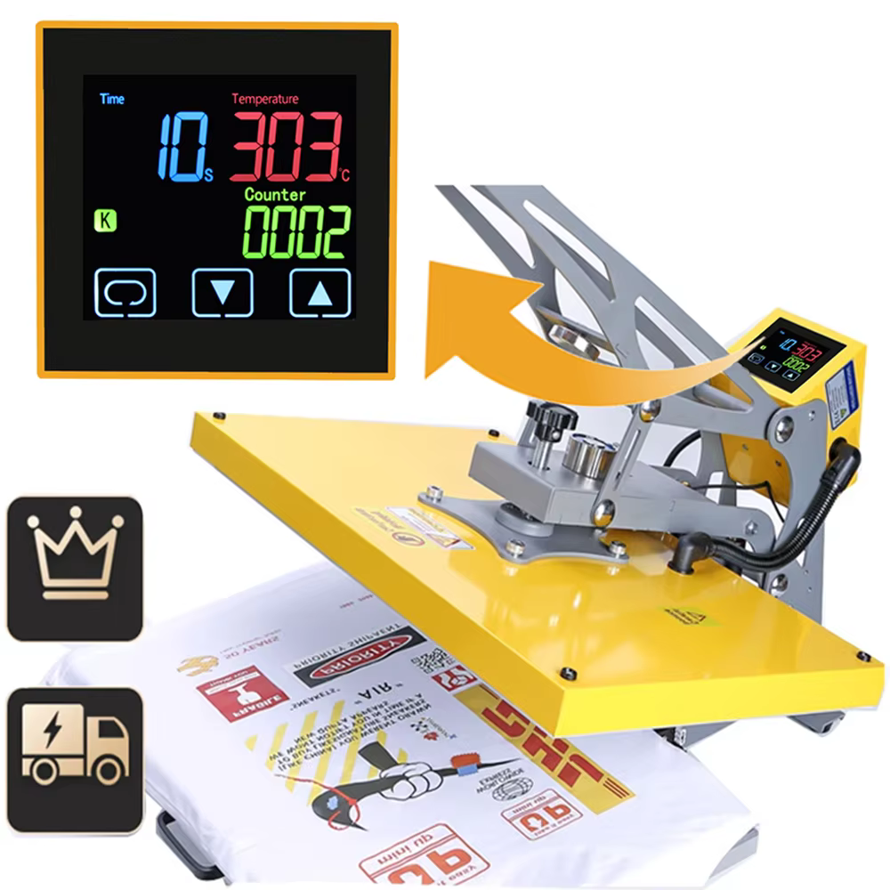 Thermostat HEATPRESS avec minuterie et fonction compteur Écran LCD Écran tactile Alarme temporelle P