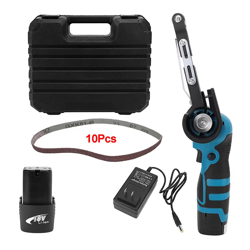 Meuleuse d'angle électrique avec batterie 1500mAh et chargeur à prise EU, ponceuse portative adaptée