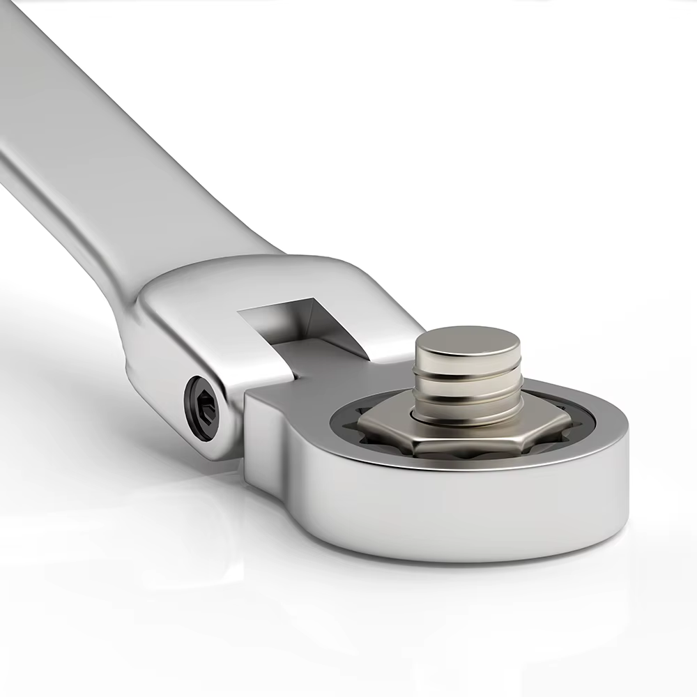 Jeu de clés combinées à cliquet, clé à cliquet à tête flexible métrique de 6 à 22 mm, clé en acier a