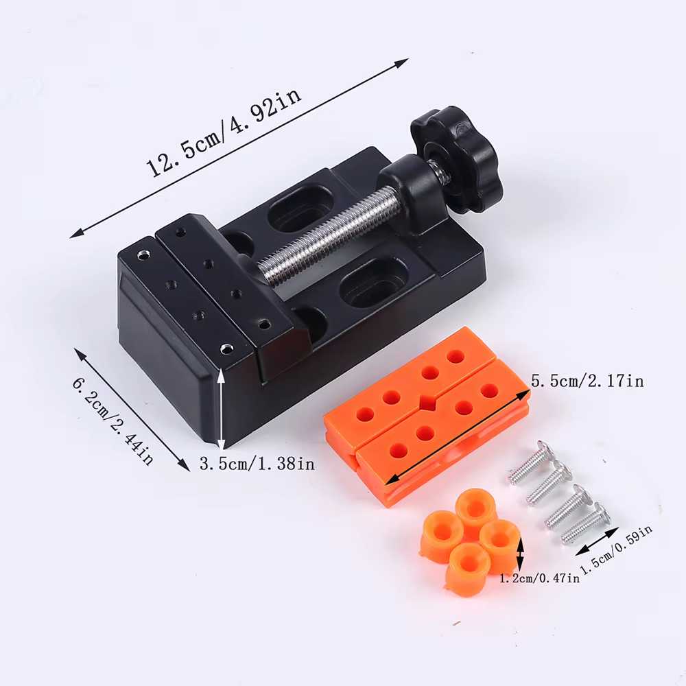 Mini étau d'établi, ensemble de pinces, perceuse, presse plate, étau de Table pour bijoux, Clip nucl