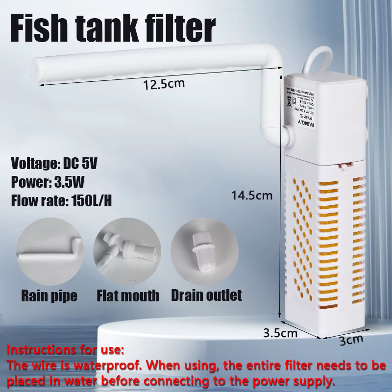Petite pompe submersible multifonctionnelle avec interface USB, avec pompe de circulation intégrée p