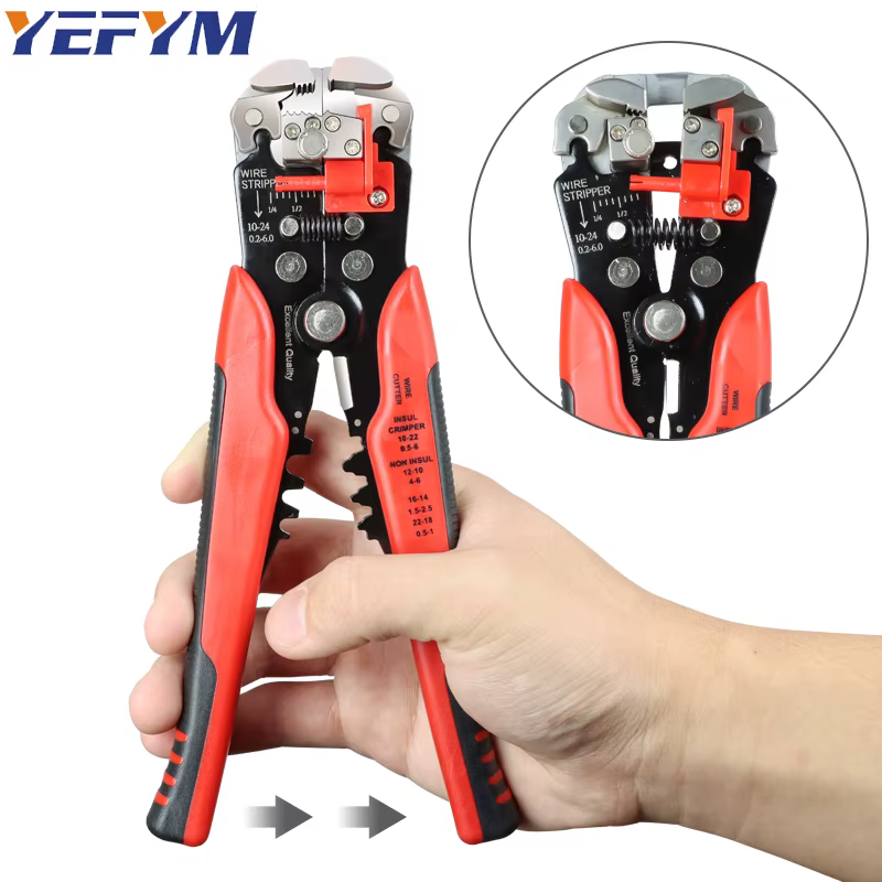 YEFYM YE-1 – pince à dénuder automatique 3 en 1, pince multi-outils, coupe-fil 3 en 1, sertissage de