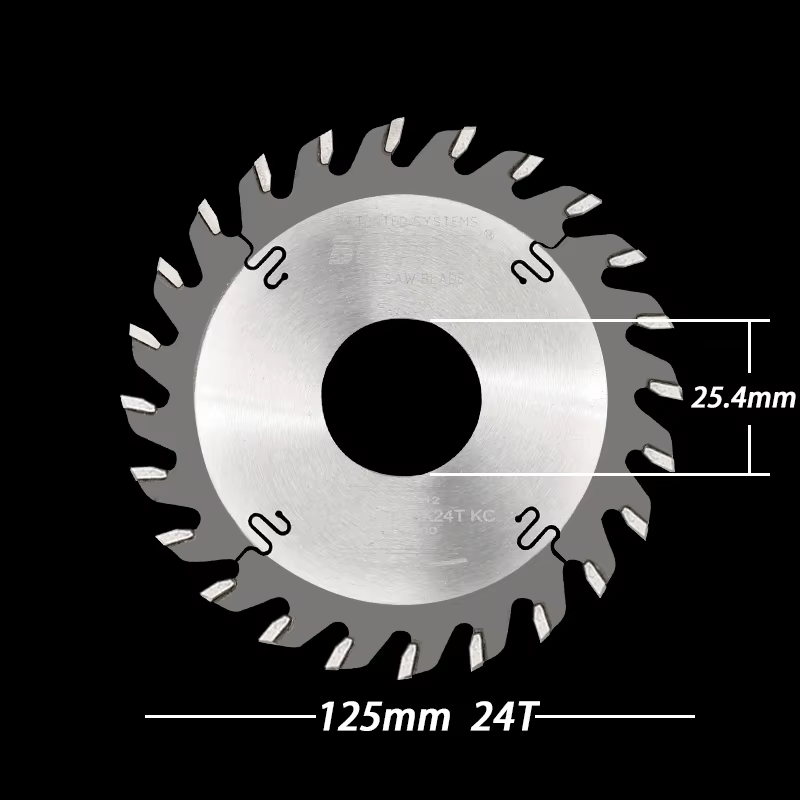 Scie Circulaire à Fente en Carbure de 5 Pouces, 125mm, 125 TCT, Fraise à Rainurer de 2.5 à 10mm, pou