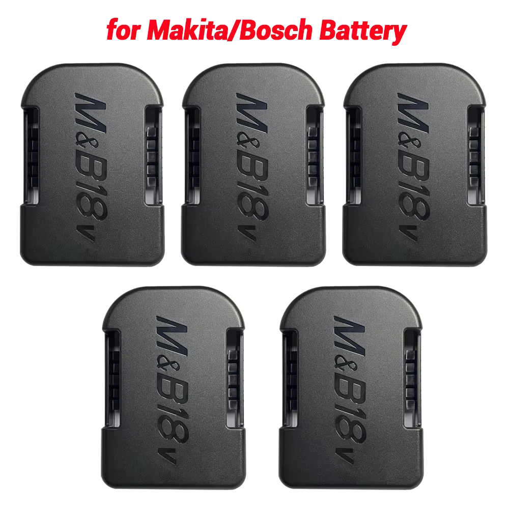 Support de rangement pour outils, 5 paquets, pour Makita/Bosch/Dewalt/Milwaukee, batterie Li-ion 18V