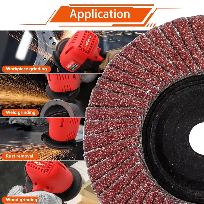 75mm meules disques à lamelles de 3 pouces pour meuleuse d'angle métal 80 # Haute qualité 2-10 piè