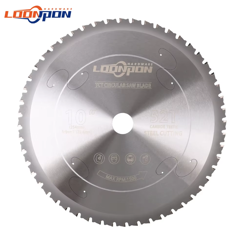 Lame de coupe en métal 254mm/10 pouces 52T, lame de scie circulaire en carbure pour fer et acier, la