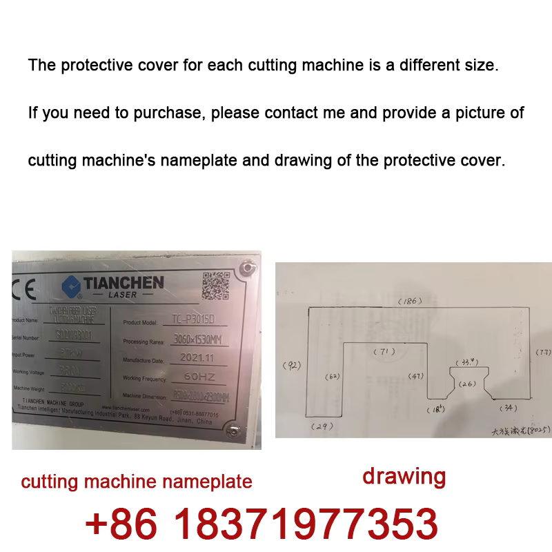 Housse de protection accordéon pour machine de découpe laser, compatible avec les modèles HSG, HANS,
