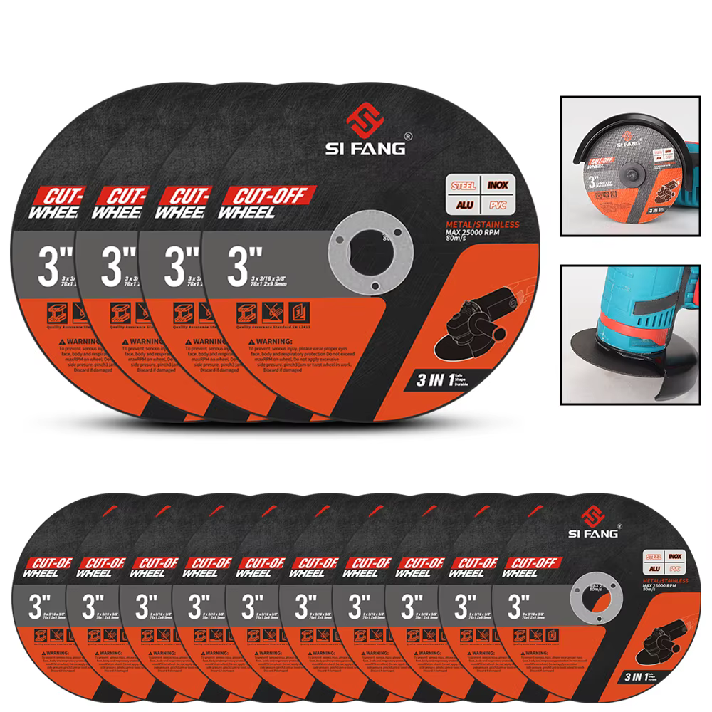 SIFANG – disque de coupe en métal de 3 pouces, lame de meulage, ponçage, roues circulaires coupées, 
