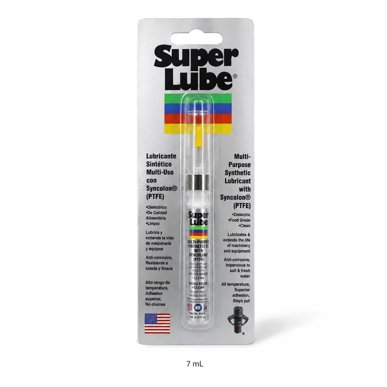 Huile synthétique multi-usages originale Super Lube 51010 PTFE pour graissage de précision des roule
