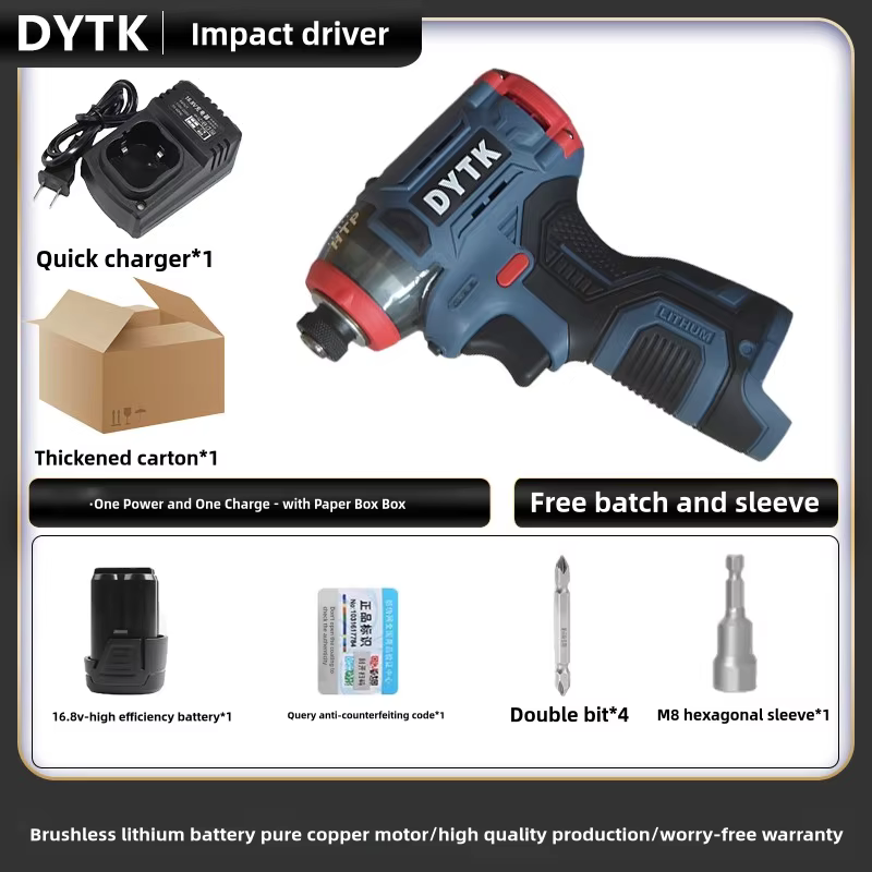 DYTK 18V électrique sans fil ScrDYTK ewdriver moteur sans brosse perceuse rechargeable clé à chocs é