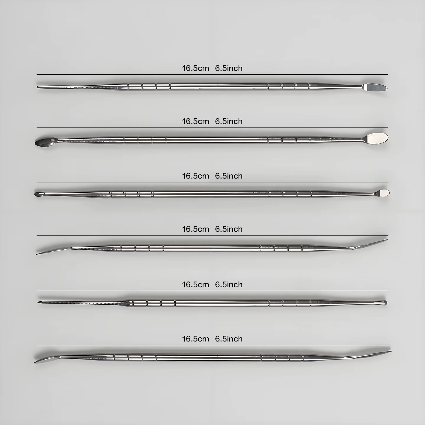 Ensemble de 6 outils de sculpture en acier inoxydable pour argile légère, argile polymère, outils de