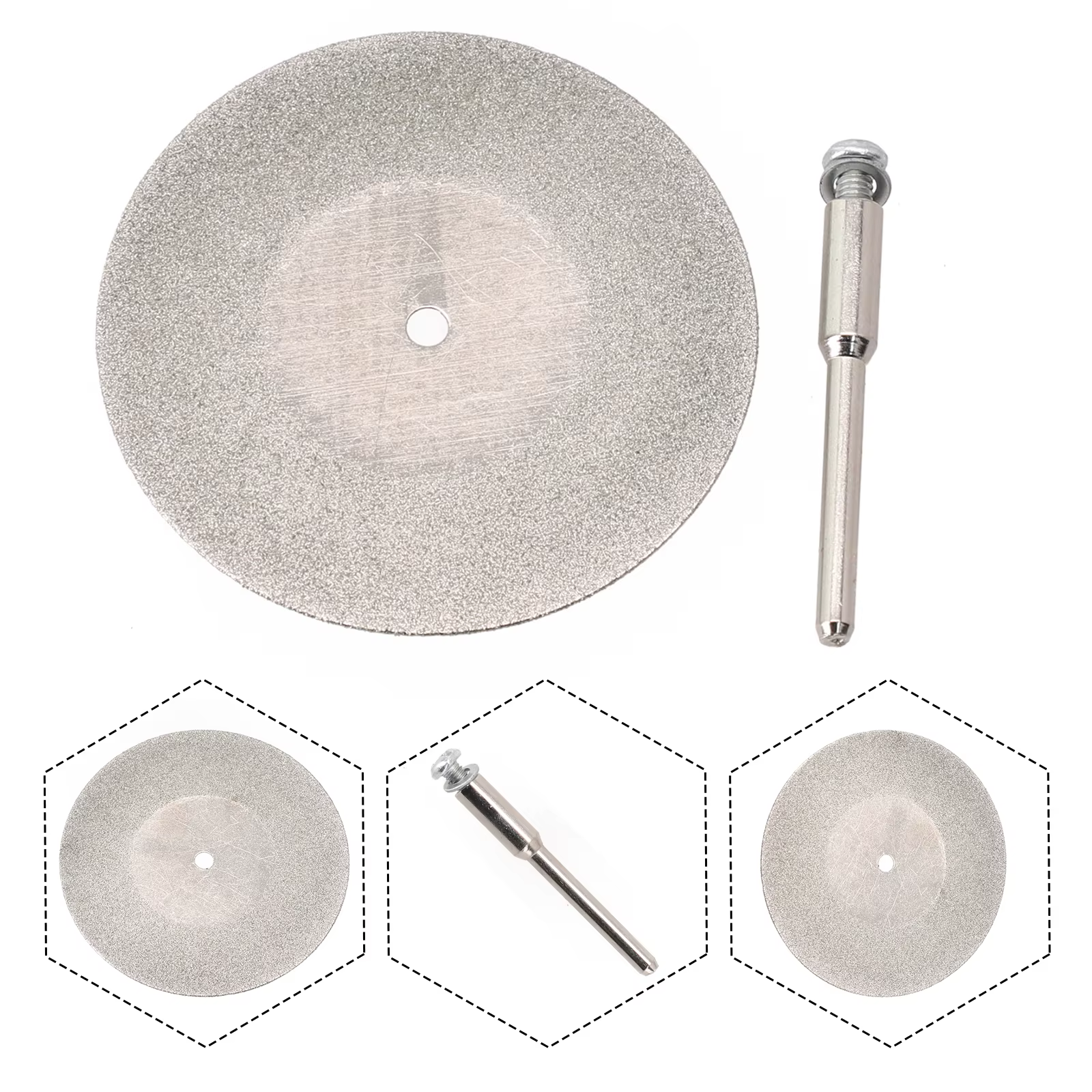 Ensemble de disques de coupe diamantés miniatures pour accessoires rotatifs, meule diamantée de 40,