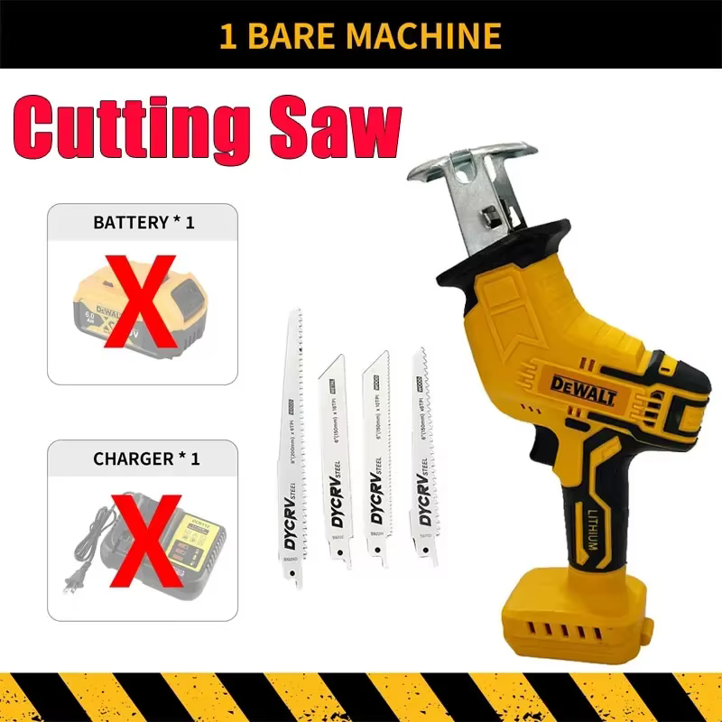 Scie sauteuse électrique sans fil Dewalt 2800 tr/min, scie électrique sans balais 20V, scie multifon